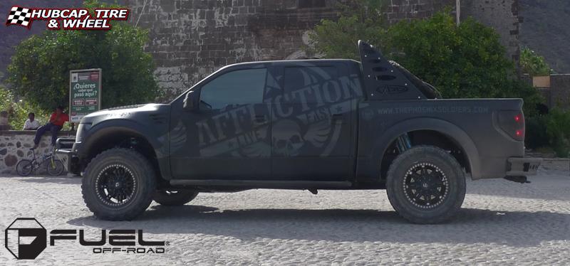 vehicle gallery/ford f 150 fuel hostage d531 0X0  Matte Black wheels and rims